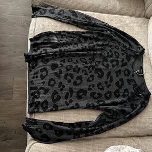Cheetah long sleeve top- size medium